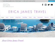 Tablet Screenshot of ericajamestravel.com